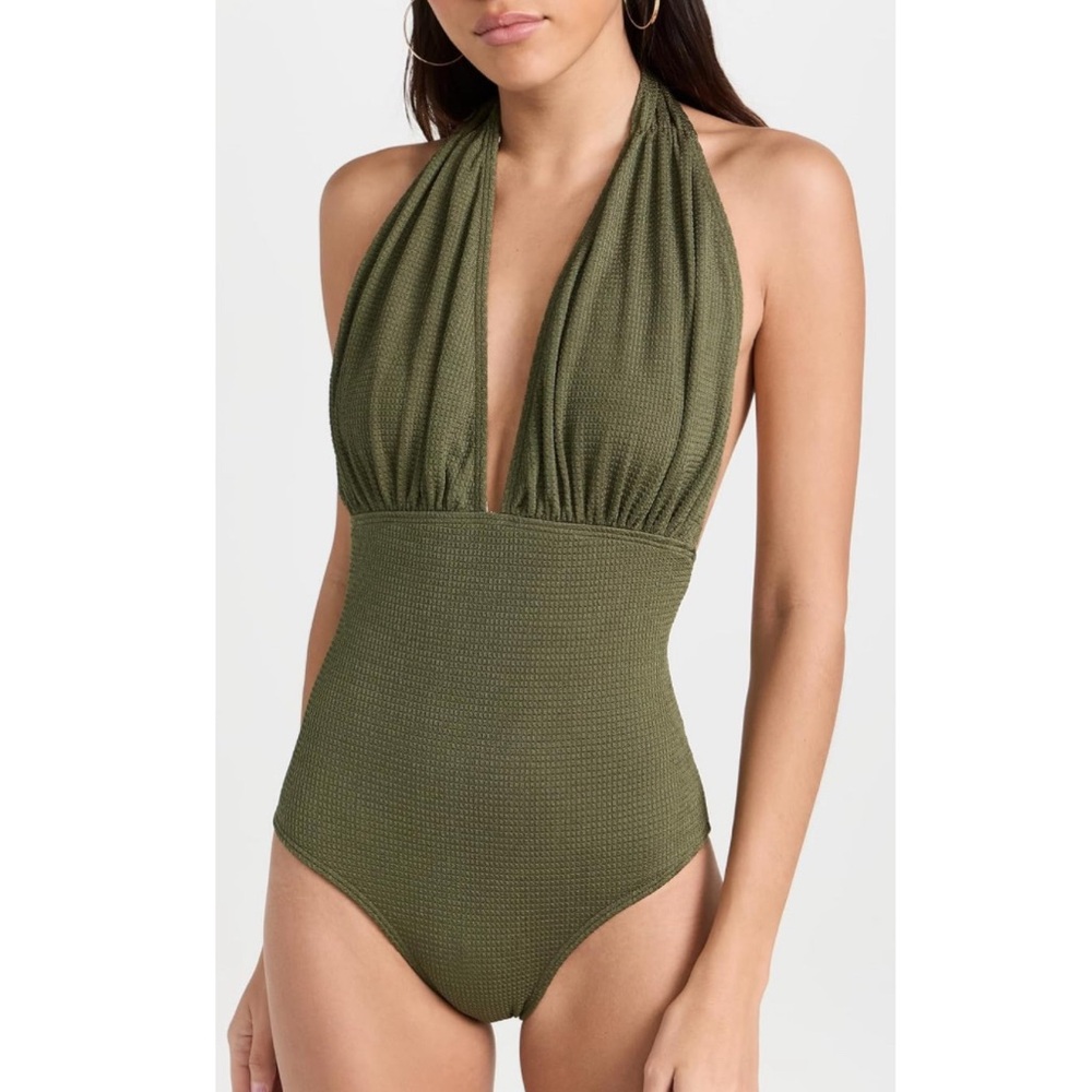 Shoshanna Women's Halter One Piece Swimsuit, Size 8